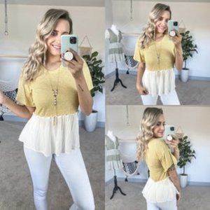 Yellow Stripe Blouse